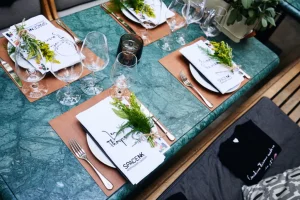 event branding with custom napkins